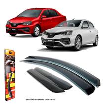 Calha de Chuva Toyota Etios Hatch Sedan 2012 até 2021 4 Portas TG Poli - 27005 Calha de Chuva Toyota Etios Hatch Sedan 2012 até 2021 4 Portas TG Poli - 27005