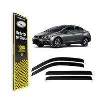 Calha Defletor Chuva Honda Civic 2012 2013 2014 2015 2016 4p Calha Defletor Chuva Honda Civic 2012 2013 2014 2015 2016 4p