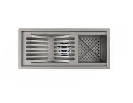 Calha Embutida Em Pia Inox Bancada 48 Cm - Estilo e Funcionalidade para Seu Espaço AJLstore