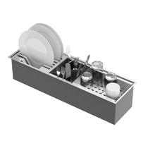 Calha Gourmet Canal Organizador Escorredor Inox 60cm GoldenX Calha Gourmet Canal Organizador Escorredor Inox 60cm GoldenX