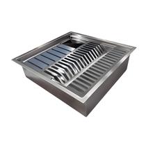 Calha Gourmet Úmida Escorredor Inox Tamanho 40x40cm Ecosul