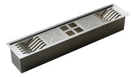 Calha Inox Slim 83x17cm Úmida para Pratos Talheres Copos - LudRio
