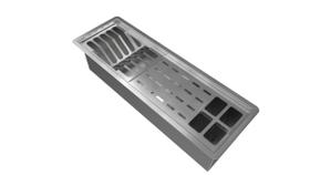 Calha Para Pratos Copos Louças Embutir Canal Úmido 60cm Calha Para Pratos Copos Louças Embutir Canal Úmido 60cm