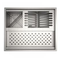 Calha Quadrada De Inox 48 cm Gourmet Embutir/Sobrepor