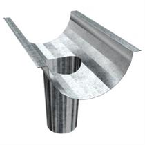 Calha redonda c-33 com bocal calha front Calha redonda c-33 com bocal calha front