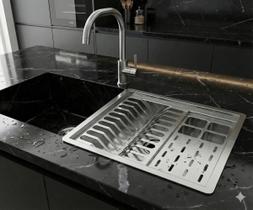 Calha Úmida De Embutir Inox Escorredor De Louça 43cm