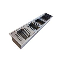 Calha Úmida Gourmet Escorredor Cozinha 86X19 Aço Inox Cinza Calha Úmida Gourmet Escorredor Cozinha 86X19 Aço Inox Cinza