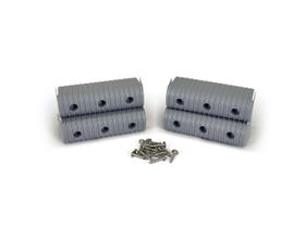 Caliber Tampa Final para Envolvente de Apoio 4 Unidades 2x15cm Cinza
