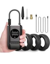 Calibrador Compressor de Pneu Digital Carro Moto Bike Inflador Sem Fio