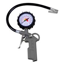 Calibrador de Ar Analógico 170 PSI Cabo Um Quarto Pol Completo