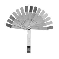 Calibrador De Espessura De Aço Inoxidável De 100mm Com 16 Lâminas 005-10mm Para Válvulas,