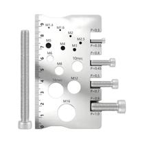 Calibrador De Passo De Rosca Em Aço Inoxidável, Ferramenta De Medição Para Parafuso E Porca Calibrador De Passo De Rosca Em Aço Inoxidável, Ferramenta De Medição Para Parafuso E Porca