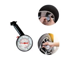 Calibrador De Pneu Manual Pequeno Portatil Preto 50 Ibs