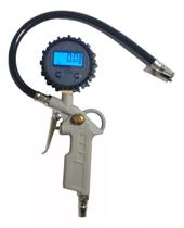 Calibrador De Pneus Digital C/ Bico De 0-200 Psi Cabo 1/4