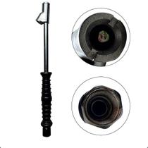 Calibrador de Pneus Duplo 280mm 10 a 150 PSI Bico Reto Alta Precisão Manual Cabo Encapado para Carro Moto Caminhão Oficina Profissional Calibrador de Pneus Duplo 280mm 10 a 150 PSI Bico Reto Alta Precisão Manual Cabo Encapado para Carro Moto Caminhão Oficina Profissional