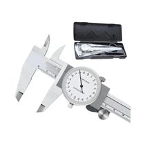 Calibrador De Precisão Alta 0-200mm 0.02mm Ferramenta De Medição Metálica À Prova De Choque