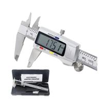 Calibrador Digital De Vernier De 6 Polegadas 150mm Em Aço Inoxidável Ferramenta De Medição