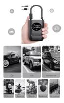 Calibrador Inflador De Pneu Digital Carro Bike Moto Sem Fio para Viagens sem Preocupações