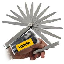 Calibre de Folga 0,05 mm a 1,00 mm com 13 lâminas VONDER Calibre de Folga 0,05 mm a 1,00 mm com 13 lâminas VONDER
