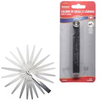 Calibre de Folga Regulagem com 22 Lâminas Moto Carro - De 0,05 A 1,0mm - Corneta Ferramentas Calibre de Folga Regulagem com 22 Lâminas Moto Carro - De 0,05 A 1,0mm - Corneta Ferramentas