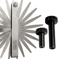 Calibre Folga 22 Lãminas Para Regulagem Valvulas Com regulador Regulador Curto Longo Cabeça de 3mm quadrada Ideal Carro Motos