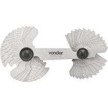 Calibre/pente de rosca com 52 lâminas milimetros e polegadas cr-052 vd