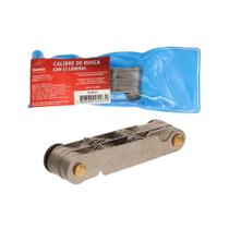 Calibre Rosca Pente Medidor Passo 52 Lâminas 55º/60º Corneta