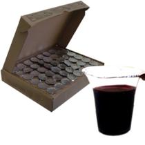 Cálice com Suco de Uva Lacrado para Santa Ceia