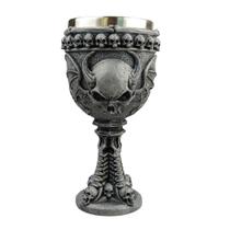 Cálice de vinho Demon Skull Gothic Stainless Steel Halloween Cálice de vinho Demon Skull Gothic Stainless Steel Halloween