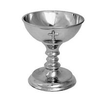 Cálice Estanho Cromado Pequeno 13 cm Cálice Estanho Cromado Pequeno 13 cm