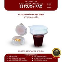 Cálice Estojo Suco + Pão Caixa 48 und - Cálice Brasil