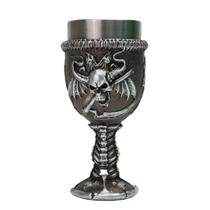 Cálice Halloween Scythe Skull 3D Resina de Aço Inoxidável 170 mL Cálice Halloween Scythe Skull 3D Resina de Aço Inoxidável 170 mL
