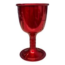Cálice Para Ritual Alumínio Pintado de Vermelho 14cm 200 ml