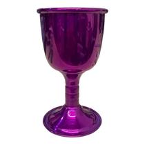 Cálice Para Ritual Em Alumínio Pintado De Roxo 14Cm 200 Ml