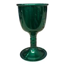 Cálice Para Ritual em Alumínio Pintado de Verde 14cm 200 ml - META ATACADO