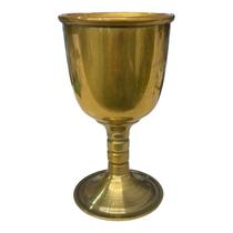 Cálice Para Ritual em Alumínio Pintado Dourado 14cm 200 ml