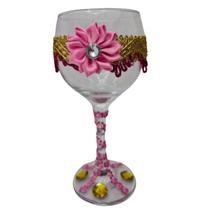 Cálice Santa Sara Rosa Altar 400Ml Taça Em Vidro + Presente