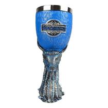 Cálice Taça Game Of Thrones 3d Azul Medieval Inox Geek