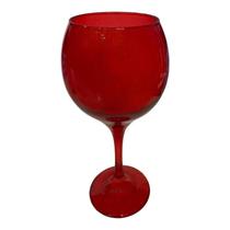 Cálice Vermelho Altar Vinho 400Ml 20Cm Vidro Celebra Nadir