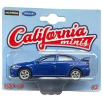 California Minis Mitsubishi Lancer Evolution Azul 1/64 Welly 52020B_27 California Minis Mitsubishi Lancer Evolution Azul 1/64 Welly 52020B_27