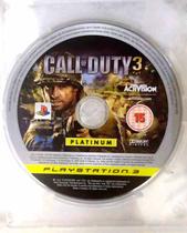 Call of Duty 3 - SEM CAPA DE PAPEL - Jogo PS3 Midia Fisica