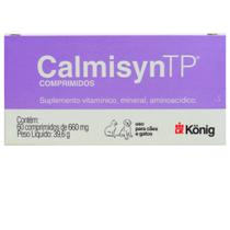 Calmisyn TP 660mg Com 60 Comp para Cães e Gatos Konig Calmisyn TP 660mg Com 60 Comp para Cães e Gatos Konig