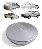 Calota 1 Peça Central Roda Aço Vw Gol Cl Aro 13 82/95 Prata