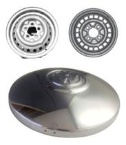 Calota 1 Peça Fusca Variant Kombi Roda Clipper Aço Cromado Calota 1 Peça Fusca Variant Kombi Roda Clipper Aço Cromado