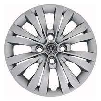Calota 245ca-pta aro 14 ca cubo alto prata + emblema de alumínio volkswagen preto Calota 245ca-pta aro 14 ca cubo alto prata + emblema de alumínio volkswagen preto