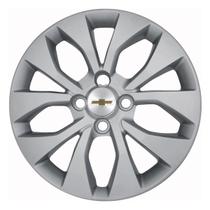 Calota 375cp-pta aro 15 cp cubo padrão + emblema de alumínio gm escovado Calota 375cp-pta aro 15 cp cubo padrão + emblema de alumínio gm escovado