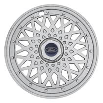 Calota 601ar-pta aro 14 aro de pressão + emblema de alumínio ford azul