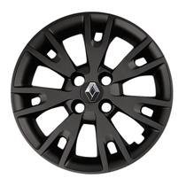 Calota 878ar-pof aro 15 ar aro de pressão preto fosco + emblema papel renault Calota 878ar-pof aro 15 ar aro de pressão preto fosco + emblema papel renault