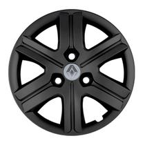 Calota 879cp-pof aro 14 cp cubo padrão preto fosco + emblema alumínio renault prata Calota 879cp-pof aro 14 cp cubo padrão preto fosco + emblema alumínio renault prata