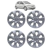 Calota Adap. Etios Hatch Sedan 2013 A 2021 Aro 14 Jogo Prata Calota Adap. Etios Hatch Sedan 2013 A 2021 Aro 14 Jogo Prata